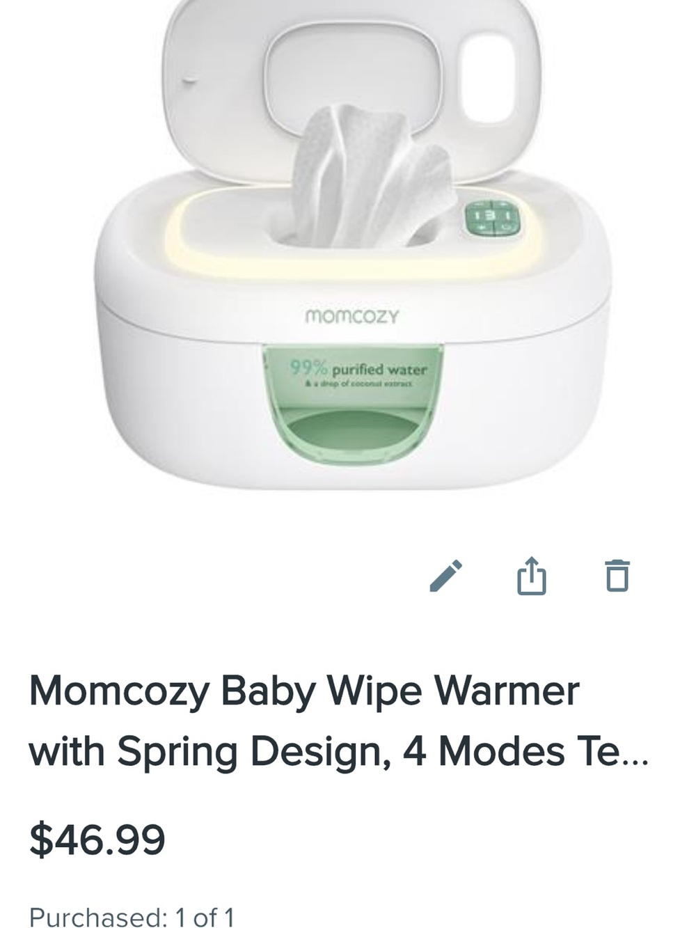 Momcozy Baby Wipe Warmer